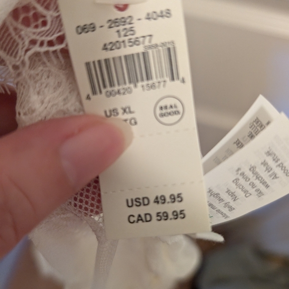 NWT Aerie Rosebud Lace Bodysuit In Cream - Picture 2 of 4